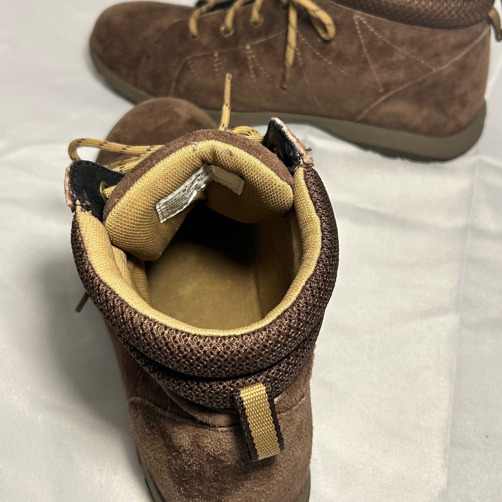 Duluth Trading Co Womens Brown Suede Leather Ankle Boots Size 9 39703 Lace Up - Picture 5 of 7